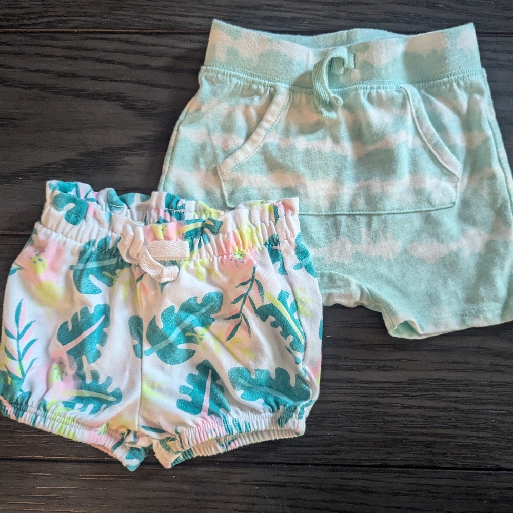 Lot of 2 3 Month Baby Girl Shorts